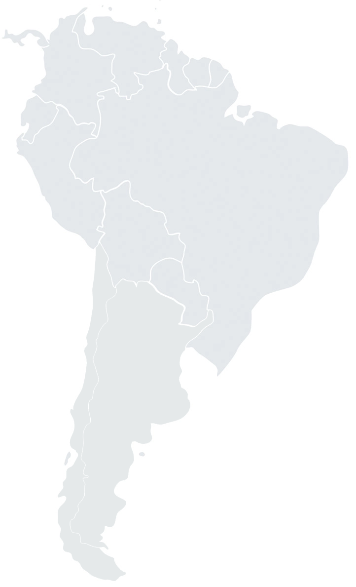 Map of South America