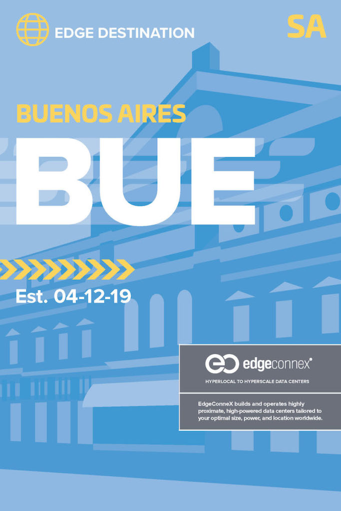 Buenos Aires Luggage tag graphic