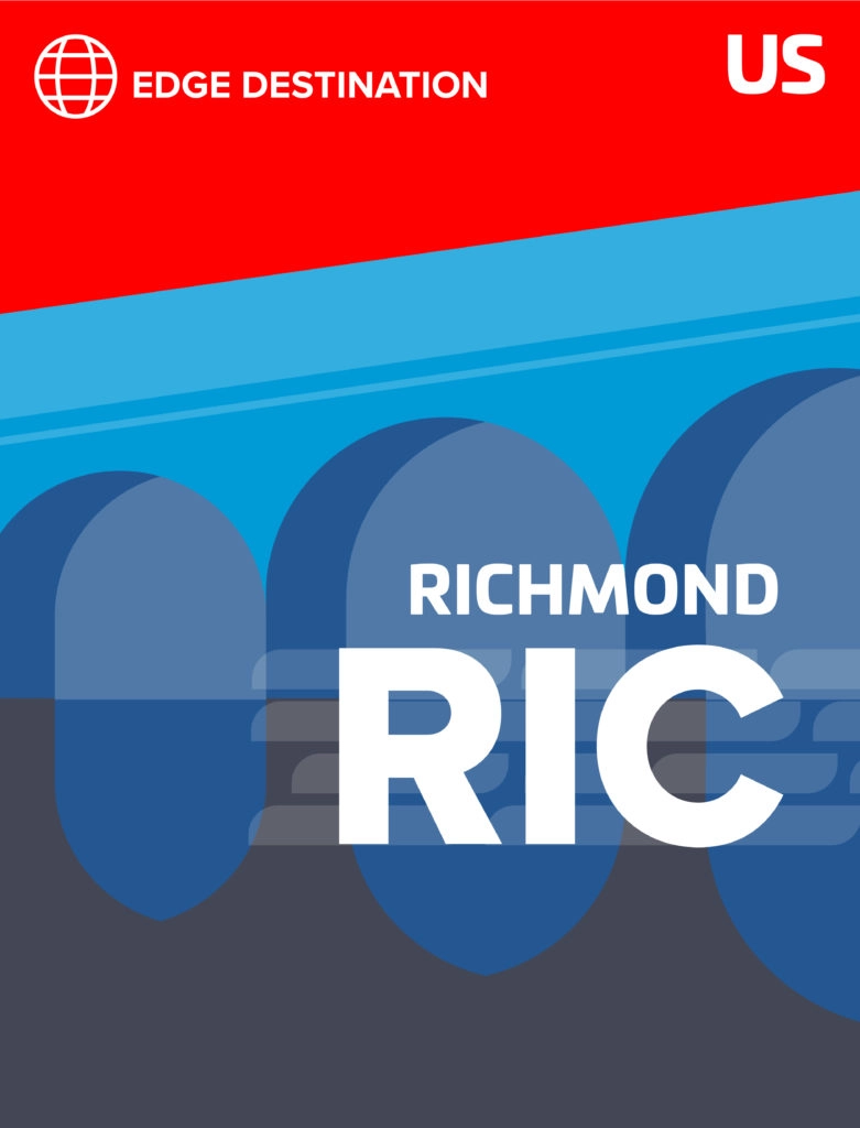 Richmond luggage tag graphic