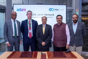 Adani and EdgeConneX executives