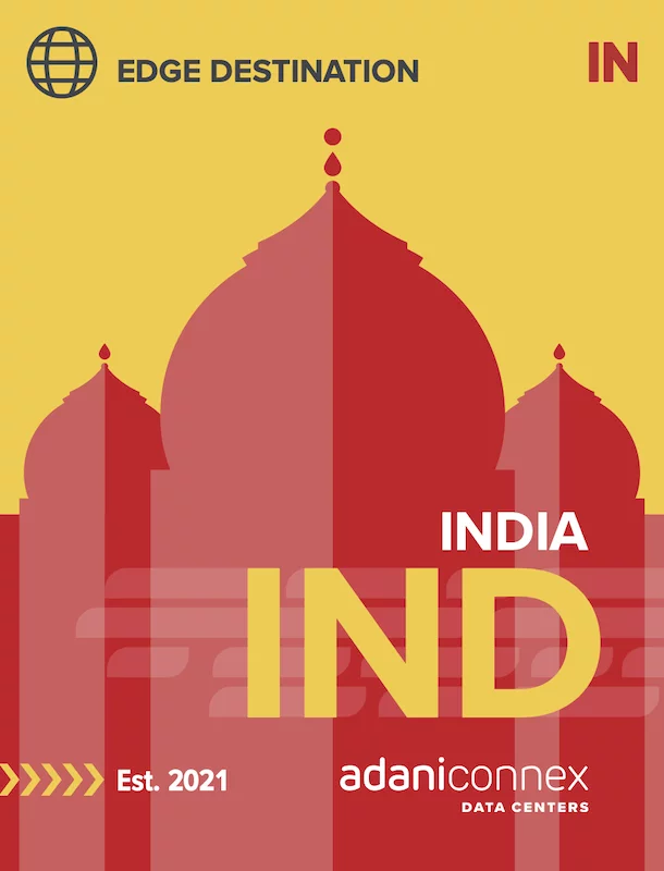 India luggage tag graphic