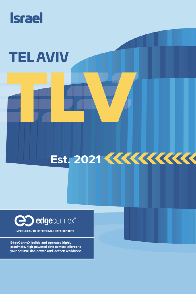 Tel Aviv data center promotion featuring 