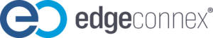 EdgeConneX-logo med stiliserte bokstaver «EC» i blått