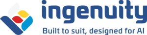 ingenuity logo, Built to suit, designed for AI