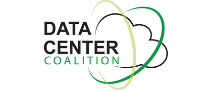 Data Center Coalition logo with green and black cloud design