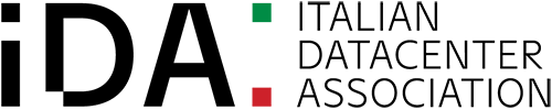 IDA logo with a green triangle above a red triangle.
