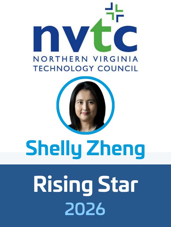 NVTC logo, Northern Virginia Technology Council, blue and green text.