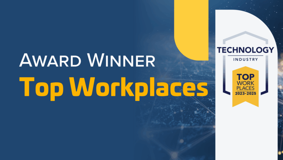 Award winner announcement for Top Workplaces in Technology Industry 2023-2025